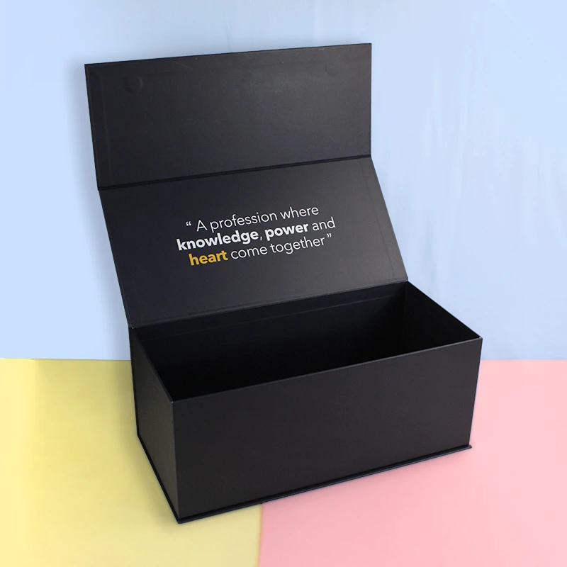 Black Magnetic Bookshape box for Medical 4 Black Magnetic Bookshape box for Medical 4