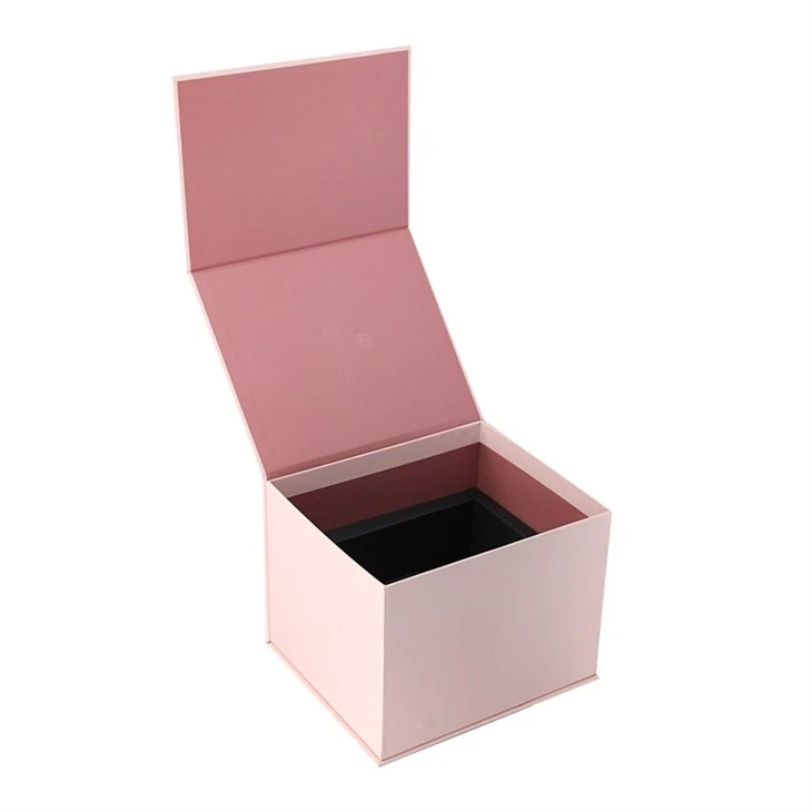 Pink Magnetic Box With Papercard Insert
